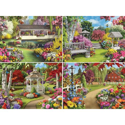 마스터피스 MasterPieces Alan Giana Collection - Country & Garden Scenes 12 Pack Jigsaw Puzzles