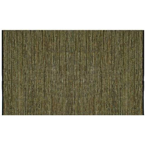  Matador Leather Chindi Rug, 4 by 6-Feet, Gray