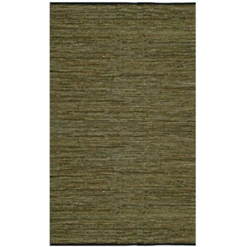  Matador Leather Chindi Rug, 4 by 6-Feet, Gray