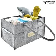 Matador Useful Goods Baby Diaper Caddy Organizer - Nursery Storage Bin for Changing Table and Car, Portable...