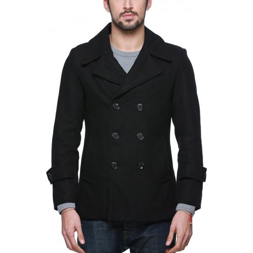  [아마존 핫딜] [아마존핫딜]Match Mens Wool Classic Pea Coat Winter Coat