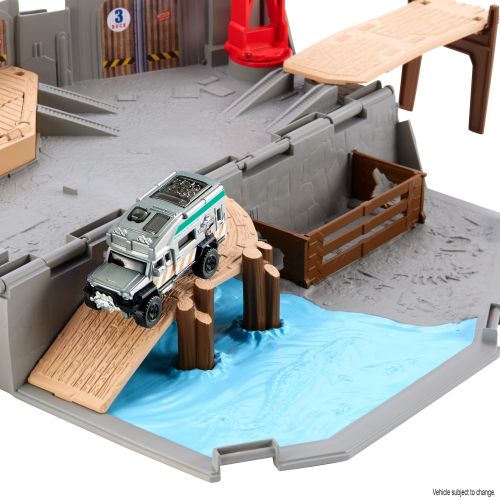  Jurassic World Vehicles Matchbox Jurassic World Portable Harbor Rescue Playset