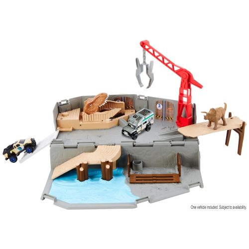  Jurassic World Vehicles Matchbox Jurassic World Portable Harbor Rescue Playset