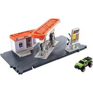 Matchbox Cars Playset, Action Drivers Fuel Station & 1:64 Scale Toy Truck, Moveable Gas Hoses & Car-Activated Features