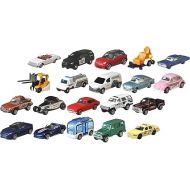 Matchbox Cars, 20-Pack of 1:64 Scale Die-Cast Toy Cars, Buses, Fire, Construction or Police Vehicles (Styles May Vary)