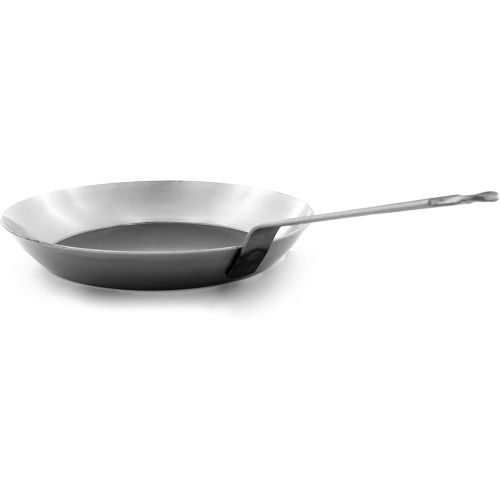  [아마존베스트]Matfer Bourgeat Black Steel Round Fry Pan, 8 5/8