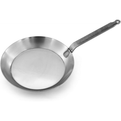  [아마존베스트]Matfer Bourgeat Black Steel Round Fry Pan, 8 5/8