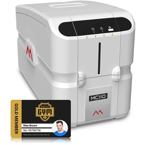  Matica MC110 Dual-Sided ID Card Printer with Dual Interface Encoder