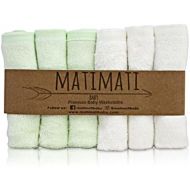 [아마존베스트]Matimati Baby Baby Bamboo Washcloths - Premium Wash Cloth Set of 6 - Ultra Soft Kids / Infant Wash Cloths for...