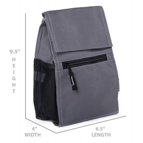  Mato & Hash Insulated Lunch Bags | Compact Lunch Box |Adjust Strap + Name Tag! Kids & Adults