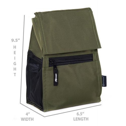  Mato & Hash Insulated Lunch Bags | Compact Lunch Box |Adjust Strap + Name Tag! Kids & Adults