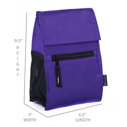  Mato & Hash Insulated Lunch Bags | Compact Lunch Box |Adjust Strap + Name Tag! Kids & Adults