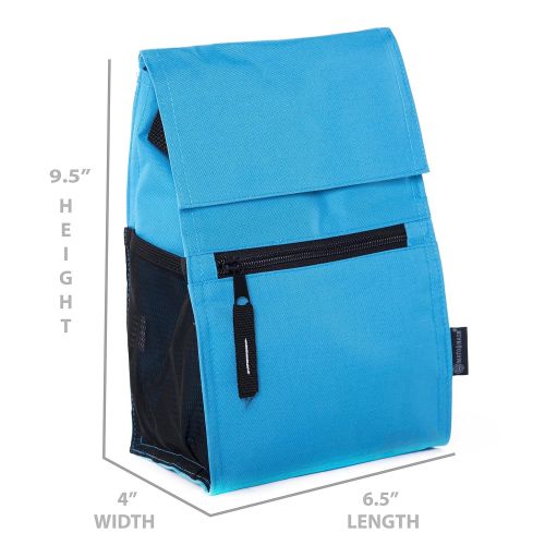  Mato & Hash Insulated Lunch Bags | Compact Lunch Box |Adjust Strap + Name Tag! Kids & Adults