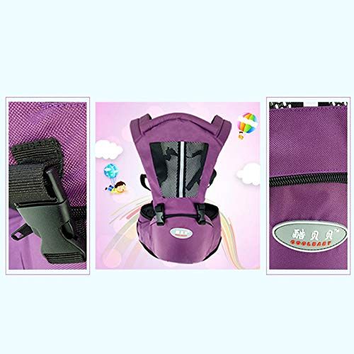  Matoen Ergonomic Baby Carrier with Hip Seat Comfortable Safe Positions Adjustable Infant Waistband Hands Free Sling Waist Hold Backpack Belt for All Seasons