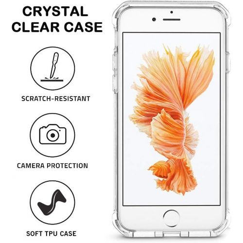  [아마존베스트]for iPhone 7 Plus Case, for iPhone 8 Plus Case, Matone Crystal Clear Shock Absorption Technology Bumper Soft TPU Cover Case for iPhone 7 Plus (2016)/iPhone 8 Plus (2017) - Clear