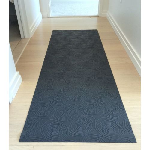  Mats Inc. Mattisimo Italian Style All Weather Floor Runner, 79 x 26.4 - Graphite Rosette