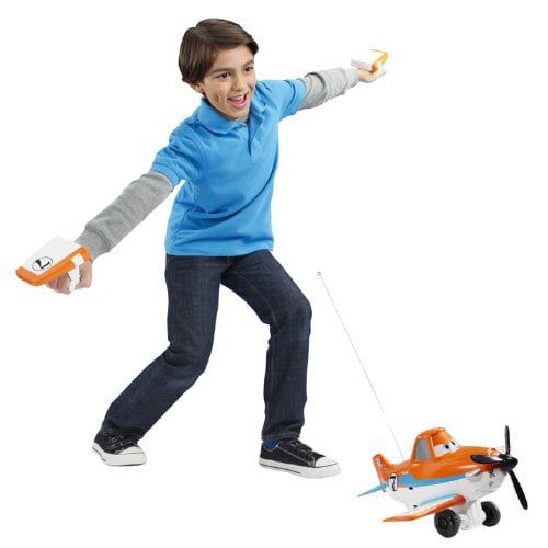 마텔 Mattel Disney Planes Dusty Crophopper Wing Control Remote-Controlled Plane