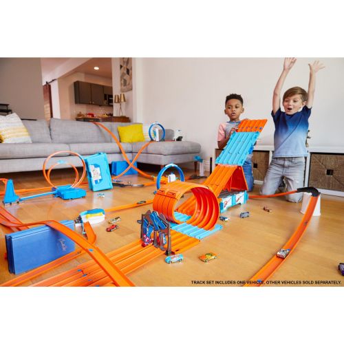 마텔 Hot Wheels Track Builder System Race Crate & Stunt Set