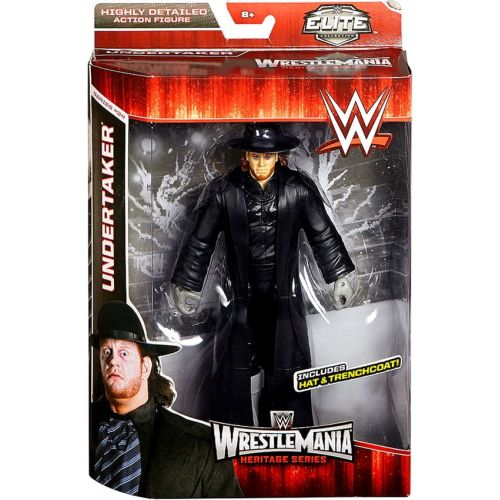 마텔 Mattel Toys Undertaker Action Figure Hat & Trenchcoat WWE Wrestling