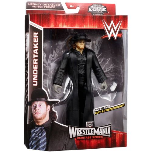 마텔 Mattel Toys Undertaker Action Figure Hat & Trenchcoat WWE Wrestling