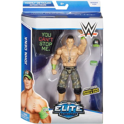 마텔 Mattel WWE Elite Collection John Cena Action Figure with You Cant Stop Me Accessories