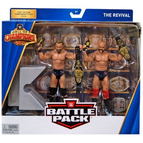 마텔 Mattel Toys WWE Wrestling Hall of Champions The Revival Action Figure 2-Pack