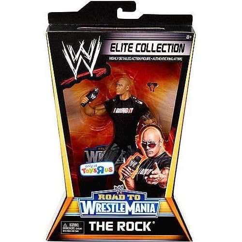마텔 Mattel Toys WWE Wrestling Elite Road To WrestleMania 27 The Rock Exclusive Action Figure