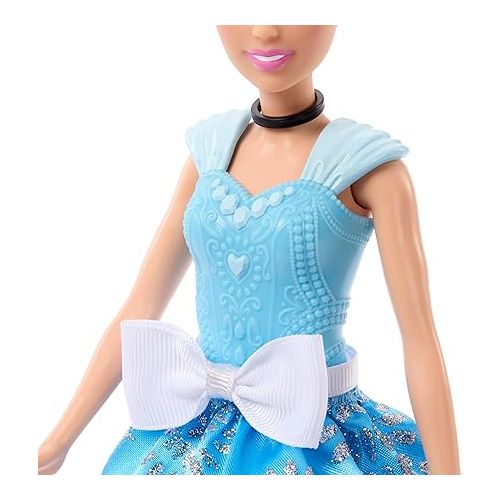 마텔 Mattel Disney Princess Cinderella Fashion Doll & Mystery Friend with 12 Surprise Fashions & Accessories, Unboxing Toy