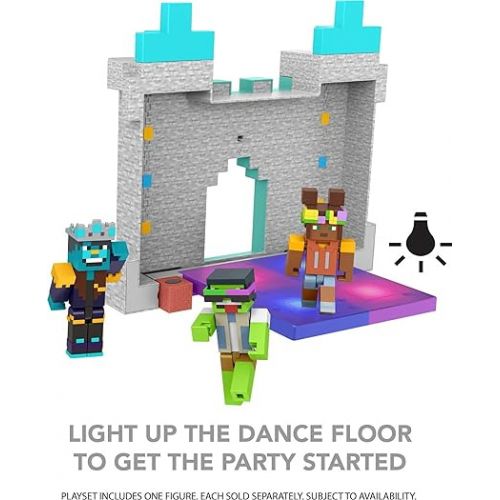 마텔 Mattel Minecraft Creator Series Playset Party Supreme’s Palace Toy with Lights, Music & 3.25-inch Action Figure