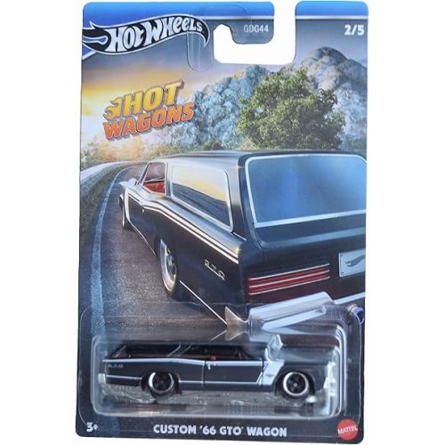 마텔 Mattel Hot Wheels Hot Wagons, Set of 5 ['64 Chevy Nova Wagon, Custom '66 GTO Wagon, Datsun Bluebird Wagon, Volvo 850 Estate, and '17 Audi rs 6 Avant]