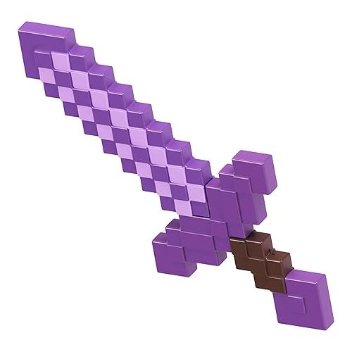 마텔 Minecraft Role-Play Battle Toy Accessory Collection with Pixelated Design (Styles May Vary)