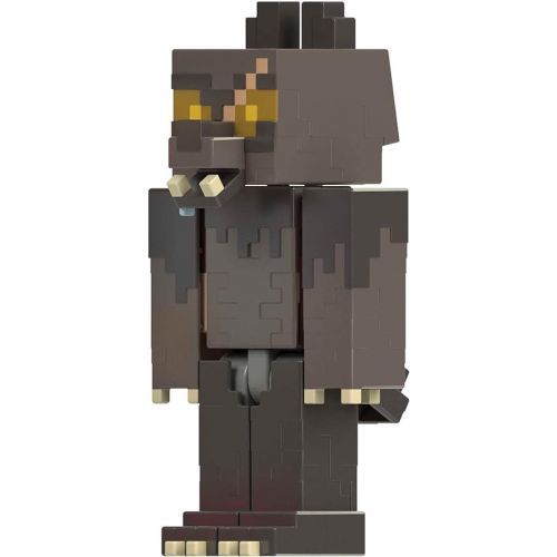 마텔 Mattel Minecraft Creator Series Action Figure & Accessories Set, 3.25-in Scale Camp Enderwood Rougarou & DLC Codes