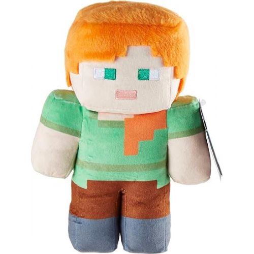 마텔 Mattel Minecraft Basic Plush Alex Soft Doll, Video Game-Inspired Collectible Toy for Kids & Fans Ages 3 Years Old & Up