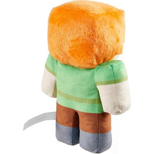 마텔 Mattel Minecraft Basic Plush Alex Soft Doll, Video Game-Inspired Collectible Toy for Kids & Fans Ages 3 Years Old & Up