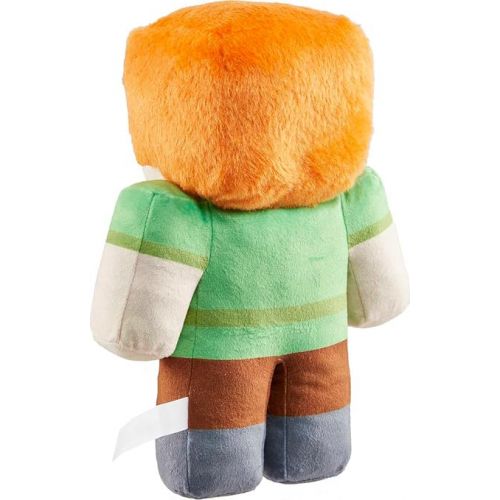 마텔 Mattel Minecraft Basic Plush Alex Soft Doll, Video Game-Inspired Collectible Toy for Kids & Fans Ages 3 Years Old & Up