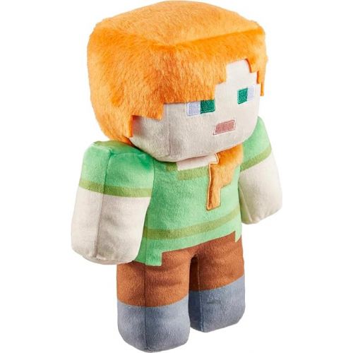 마텔 Mattel Minecraft Basic Plush Alex Soft Doll, Video Game-Inspired Collectible Toy for Kids & Fans Ages 3 Years Old & Up