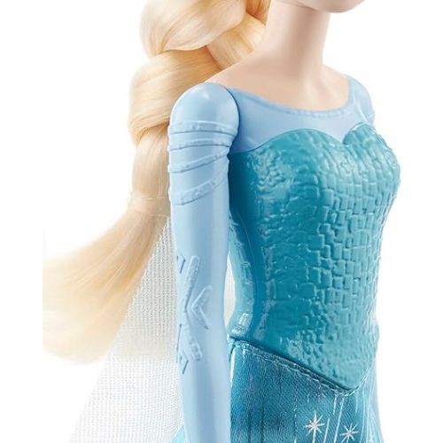 마텔 Mattel Disney Frozen Toys, Elsa Fashion Doll & Accessory with Signature Look, Inspired by the Movie