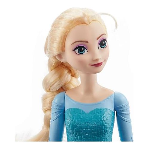 마텔 Mattel Disney Frozen Toys, Elsa Fashion Doll & Accessory with Signature Look, Inspired by the Movie