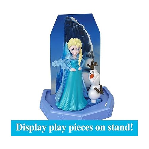 마텔 Mattel Disney Frozen Toys, Small Doll Ice Reveal with Squishy Ice Gel & 6 Surprises Including Character Friend & Play Pieces (Dolls May Vary)