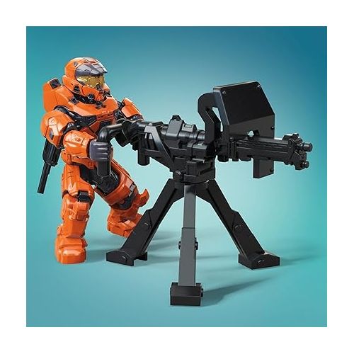 마텔 Mega Construx Halo UNSC Marine Platoon Pack Construction Set, Building Toys for Kids , Brown