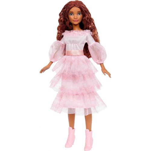 마텔 Mattel Disney The Little Mermaid, Celebration Ariel Doll with Red Hair and Pink Dress, Toys Inspired by The Movie