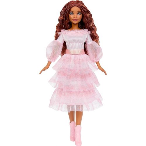 마텔 Mattel Disney The Little Mermaid, Celebration Ariel Doll with Red Hair and Pink Dress, Toys Inspired by The Movie