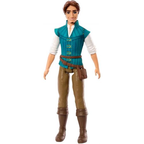 마텔 Mattel Disney Princess Toys, Flynn Rider Fashion Doll in Signature Outfit Inspired by the Disney Movie Tangled, Posable Character