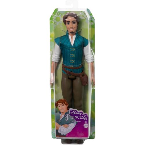 마텔 Mattel Disney Princess Toys, Flynn Rider Fashion Doll in Signature Outfit Inspired by the Disney Movie Tangled, Posable Character