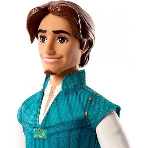 마텔 Mattel Disney Princess Toys, Flynn Rider Fashion Doll in Signature Outfit Inspired by the Disney Movie Tangled, Posable Character