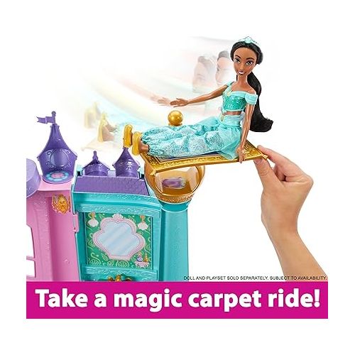 마텔 Mattel Disney Princess Toys, Ultimate Castle Doll House with Lights & Sounds, 3 Levels, 25+ Furniture Play Pieces & Accessories, 4 ft Tall