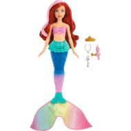 Mattel Disney Princess Toys, Ariel Swimming Mermaid Fashion Doll with Color-Change Hair & Tail, Inspired by The Little Mermaid Movie