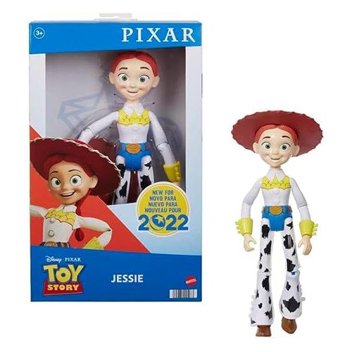 마텔 Mattel Disney and Pixar Toy Story Jessie Large Action Figure, Posable with Authentic Detail, Toy Collectible, 12 inch Scale