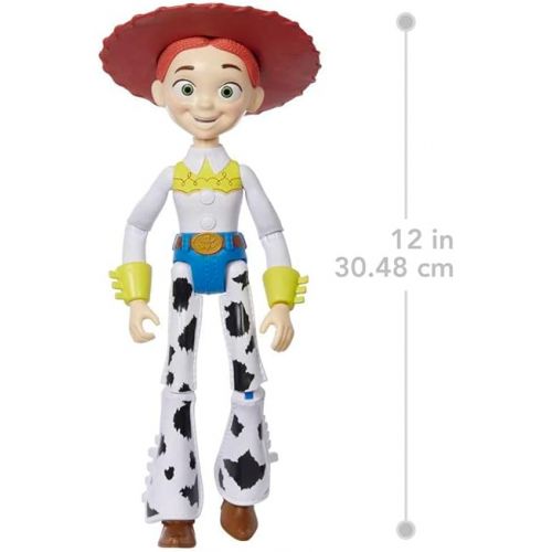 마텔 Mattel Disney and Pixar Toy Story Jessie Large Action Figure, Posable with Authentic Detail, Toy Collectible, 12 inch Scale