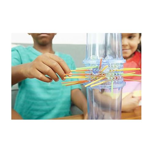 마텔 Mattel Games KerPlunk Kids Game, Family Game for Kids & Adults with Simple Rules, Don't Let the Marbles Fall for 2-4 Players